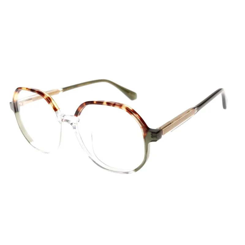 Armação Para Óculos De Grau Feminino Chilli Beans Premium Redondo Transparente Tartaruga LV.AC.0953.3606