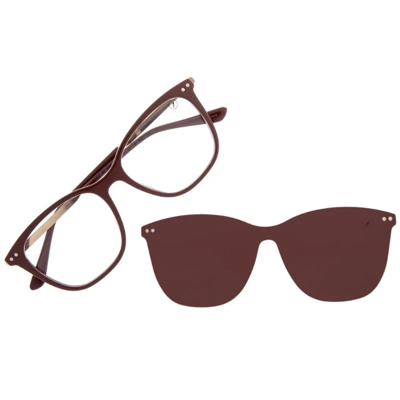 Armação Para Óculos De Grau Feminino Chilli Beans Quadrado Multi Vermelho LV.MU.0977.1616