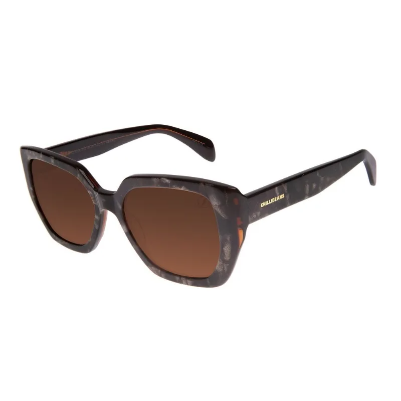 Óculos de Sol Masculino Chilli Beans Quadrado Marrom OC.CL.4336.0202 M