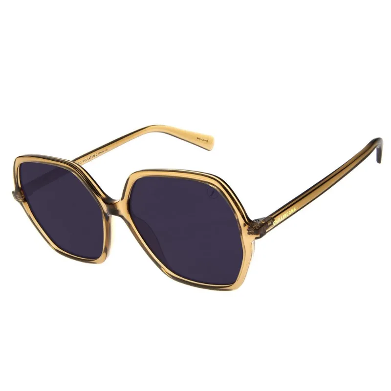 Óculos de Sol Feminino Chilli Beans Hexagonal Casual Caramelo OC.CL.4380.0103 M