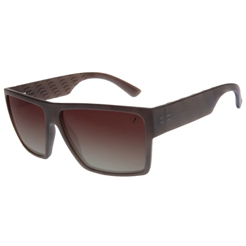 Óculos de Sol Masculino Chilli Beans Quadrado Polarizado Marrom OC.CL.4393.5702 M