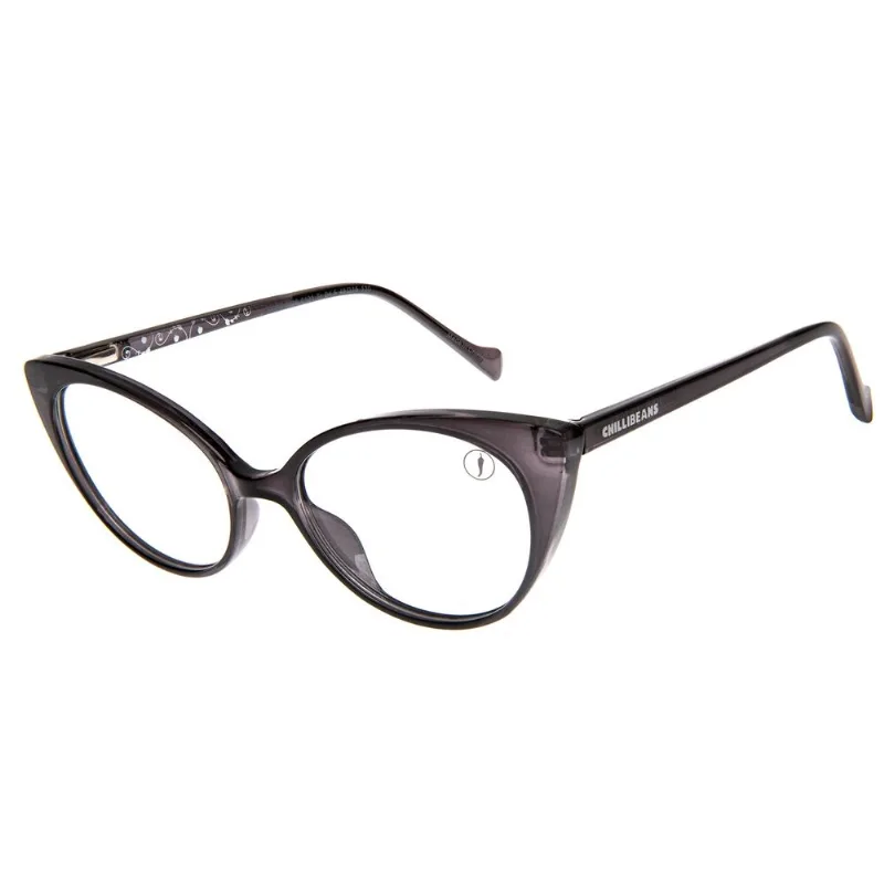 Armação Para Óculos De Grau Infantil Chilli Beans Gatinho Preto LV.KD.0036.0101