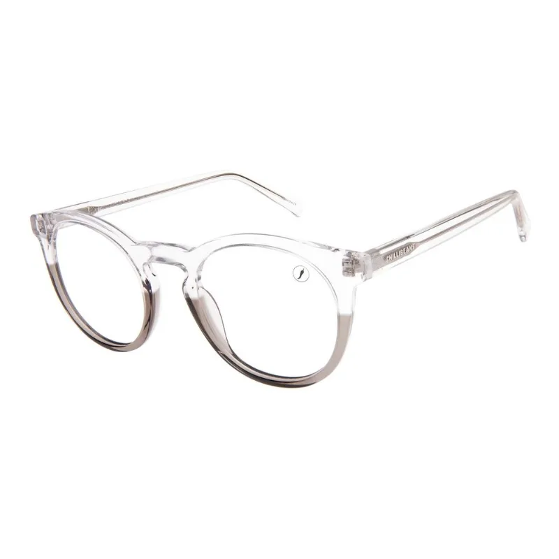 Armação Para Óculos de Grau Feminino Redondo Tow Colors Transparente LV.AC.0977.3604 M
