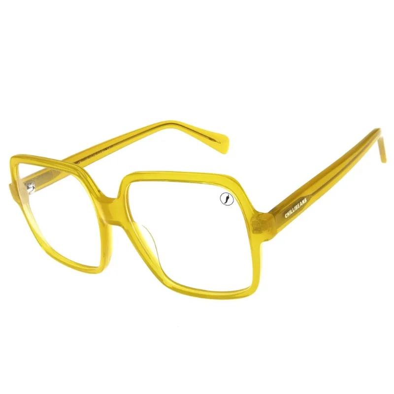 Armação Para Óculos de Grau Feminino Chilli Beans Quadrado Amarelo LV.AC.0983.0909 M