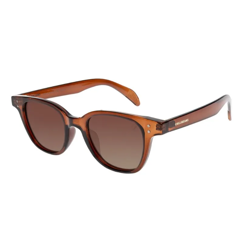 Óculos de Sol Masculino Chilli Beans Bossa Nova Polarizado Marrom OC.CL.4319.5702 M