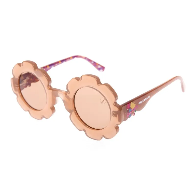 Óculos de Sol Infantil Feminino Trolls Poppy e Viva Quadrado Marrom OC.KD.0857.0223
