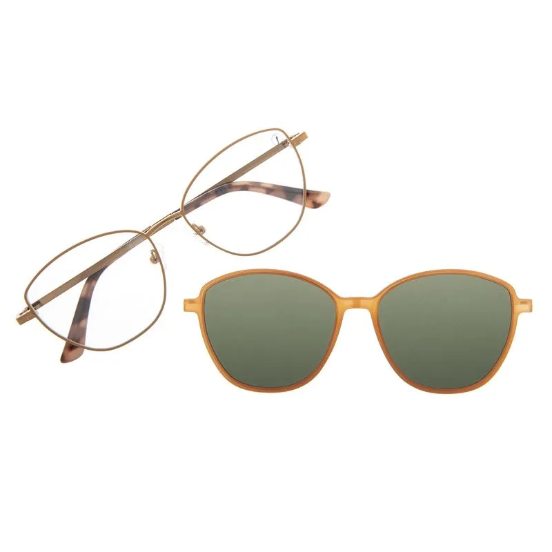 Armação Para Óculos de Grau Feminino Chilli Beans Multi Lentes Cat Marrom LV.MU.1149.1502 M