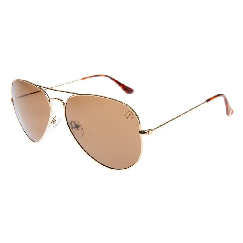 Óculos de Sol Masculino Chilli Beans Clássicos Aviador Polarizado Dourado OC.MT.4000.0221 M