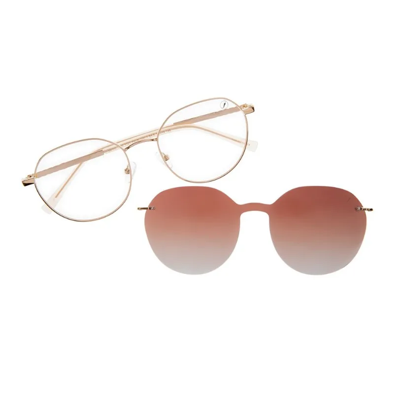 Armação Para Óculos de Grau Masculino Chilli Beans Multi Polarizado Dourado LV.MU.1209.5721 M