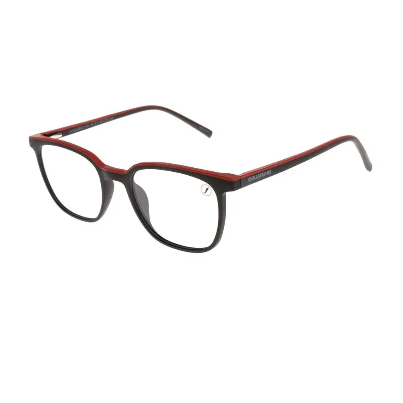 Armação Para Óculos de Grau Infantil Unissex Chilli Beans Quadrado Preto LV.KD.0042.0101