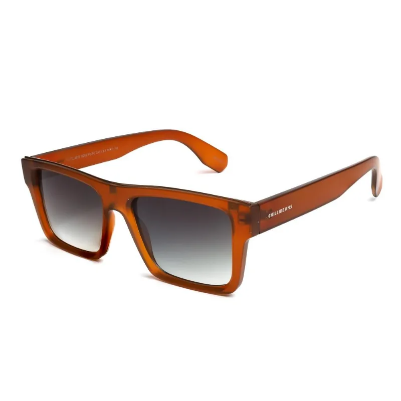 Óculos de Sol Masculino Chilli Beans Quadrado Marrom OC.CL.4816.8202 M