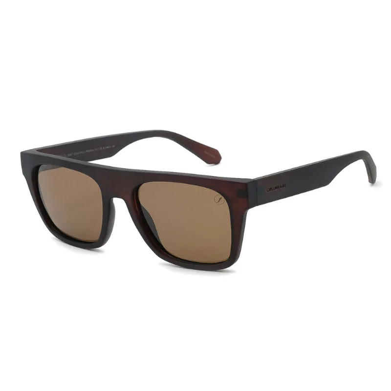 Óculos de Sol Masculino Eco Quadrado Polarizado Marrom OC.CL.4847.0202 M