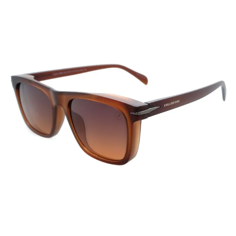 Óculos de Sol Masculino Chilli Beans Casual Degradê Marrom OC.CL.4969.5731 M