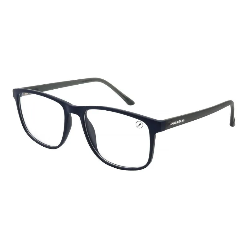 Armação Para Óculos de Grau Masculino Chilli Beans Quadrado Azul Escuro LV.IJ.0350.0108