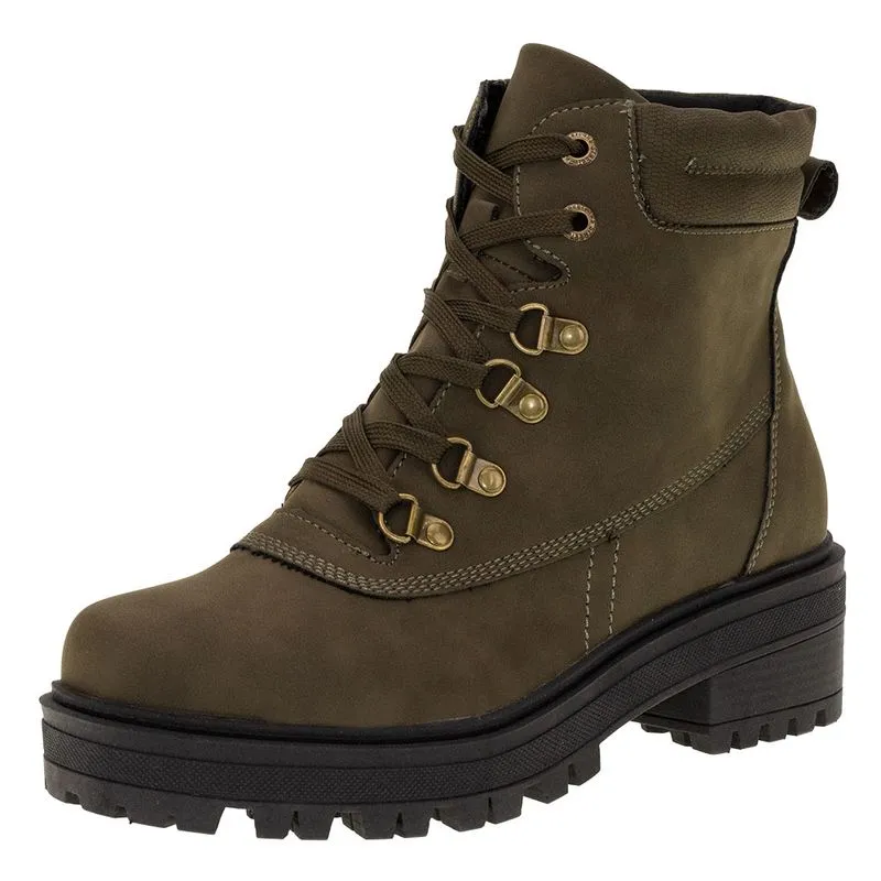 Bota Feminina Coturno Mooncity - 72095 VERDE 35