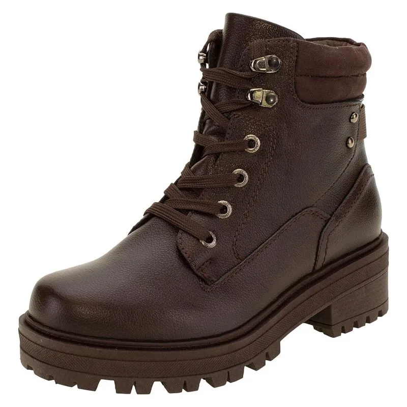 Bota Feminina Coturno Mooncity - 72096 CAFÉ 37