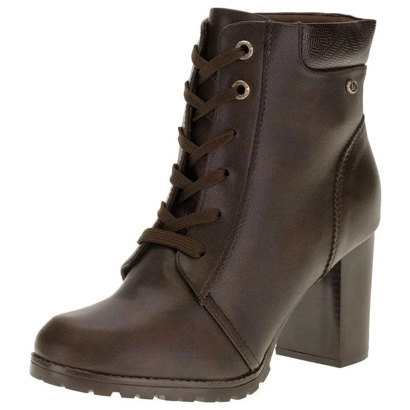 Bota Feminina Coturno Mooncity - 73114 CAFÉ 35