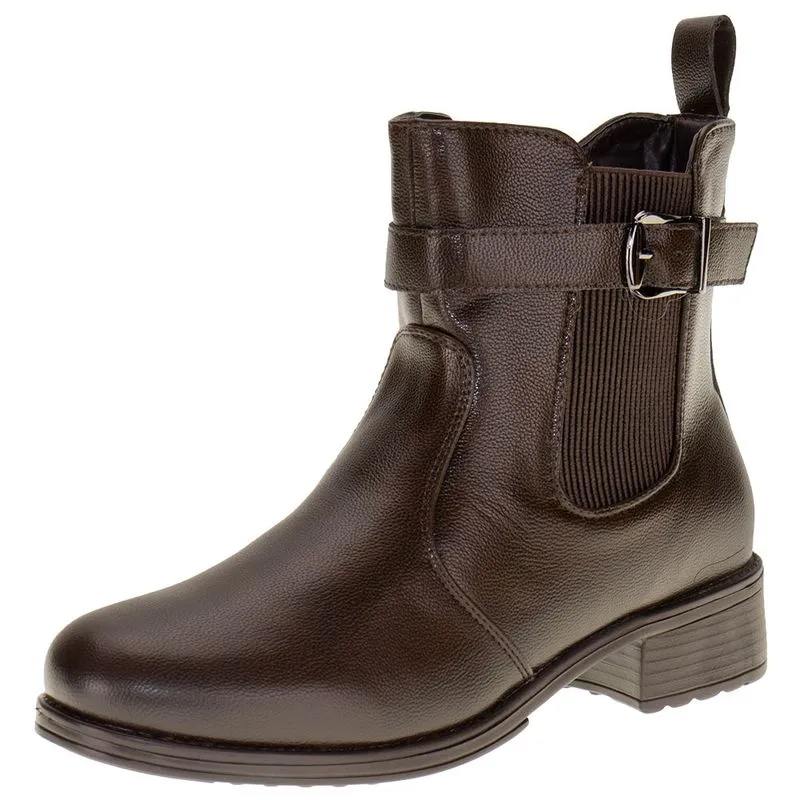 Bota Feminina Cano Baixo Mooncity - 72110 CAFÉ 37