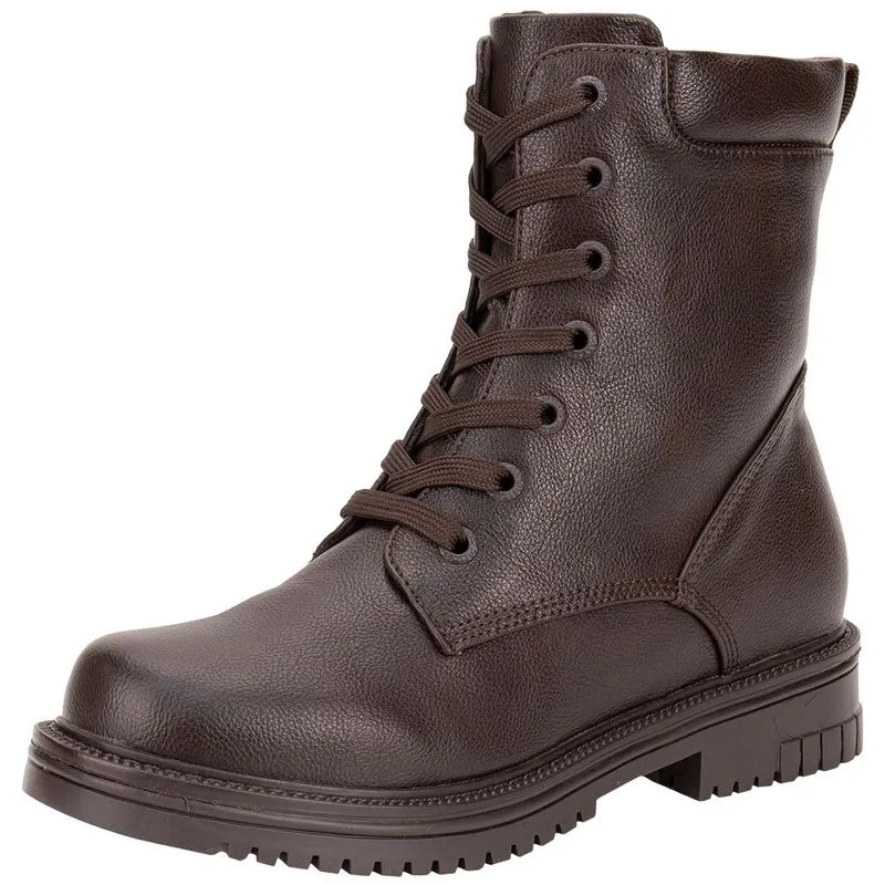 Bota Feminina Coturno Mooncity 72189 CAFÉ 34