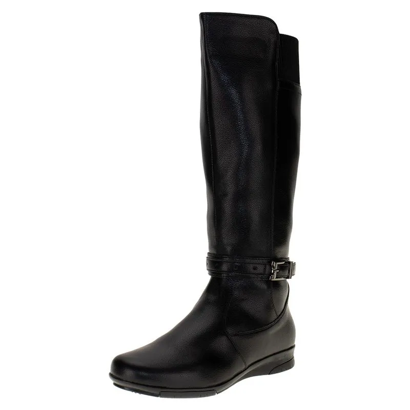 Bota Feminina Cano Alto Mooncity 71085 PRETO 38