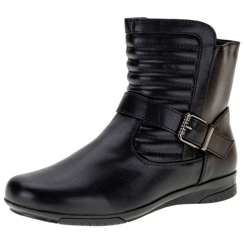 Bota Feminina Cano Baixo Mooncity - 71087 PRETO 34