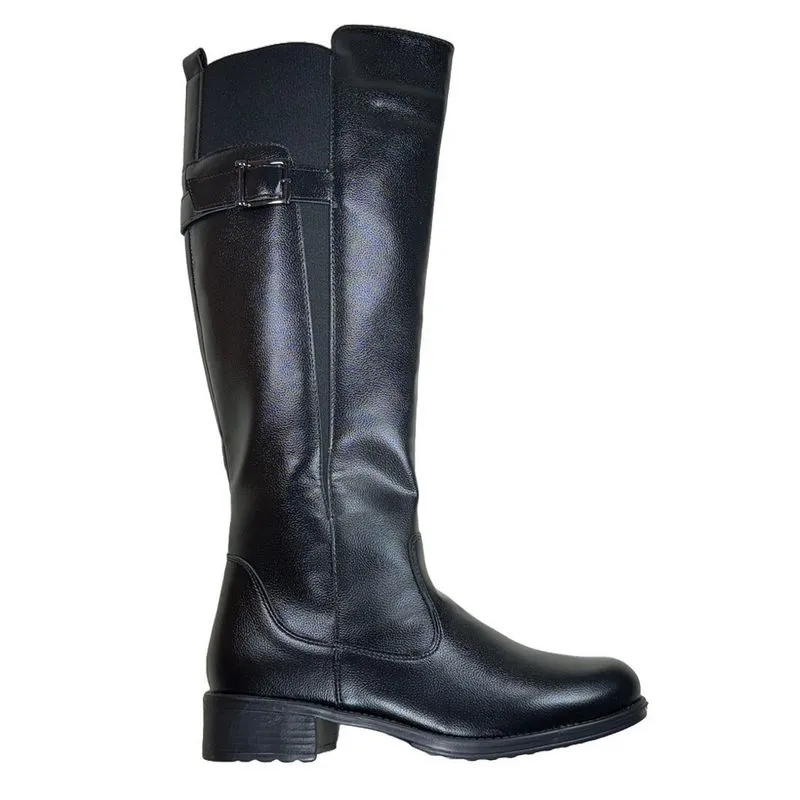 Bota Mooncity Montaria Cano Alto Elástico Feminina