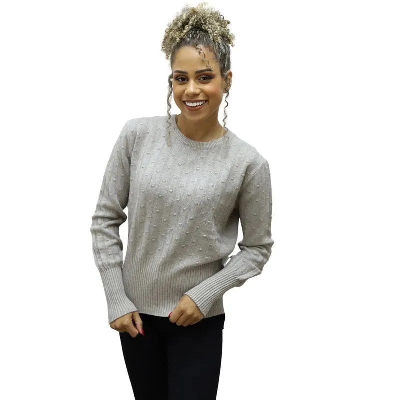 Blusa Tricot Feminina Bolinhas Facinelli 651102
