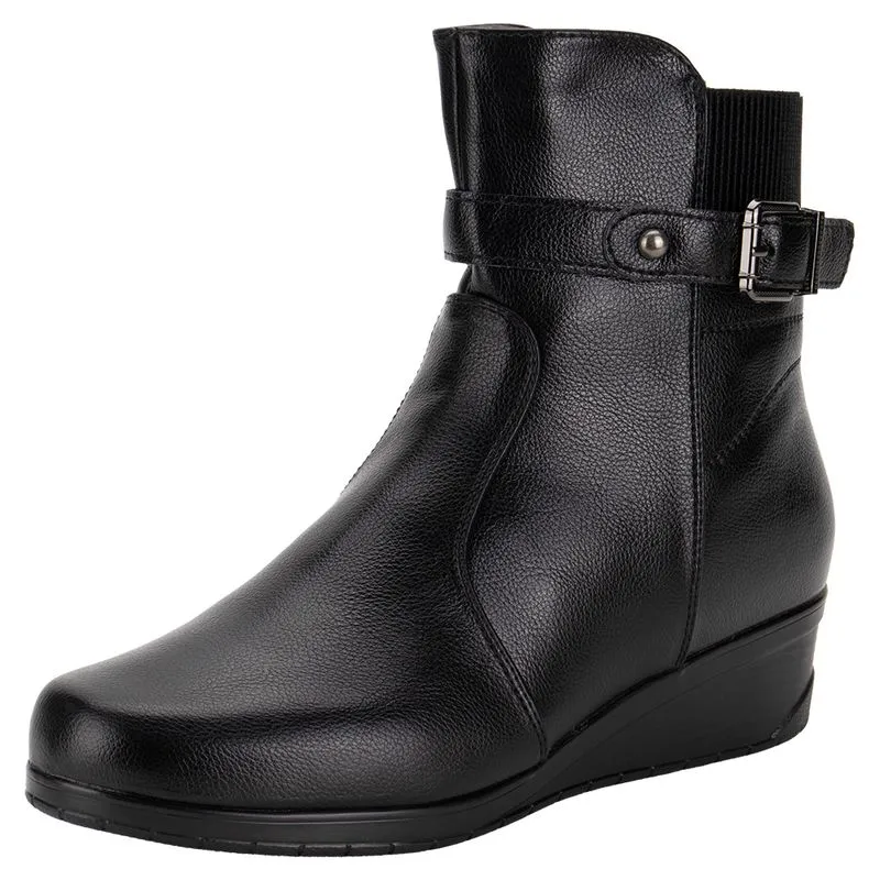 Bota Feminina Cano Baixo Mooncity 71109 PRETO 38