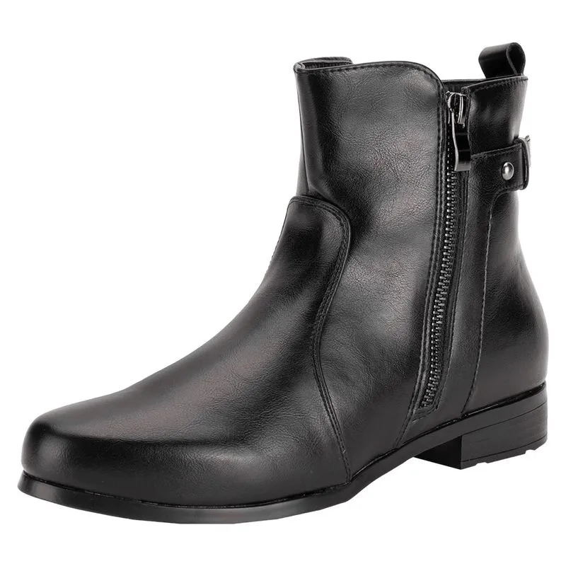 Bota Feminina Cano Baixo Mooncity 72325 PRETO 37
