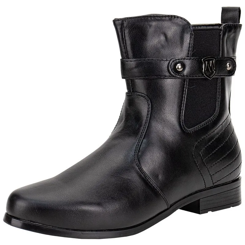 Bota Feminina Cano Baixo Mooncity 72327 PRETO 37