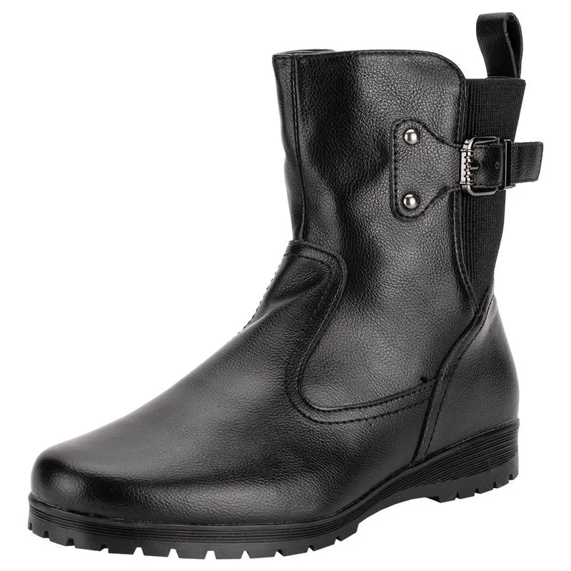 Bota Feminina Cano Baixo Mooncity 71128 PRETO 37