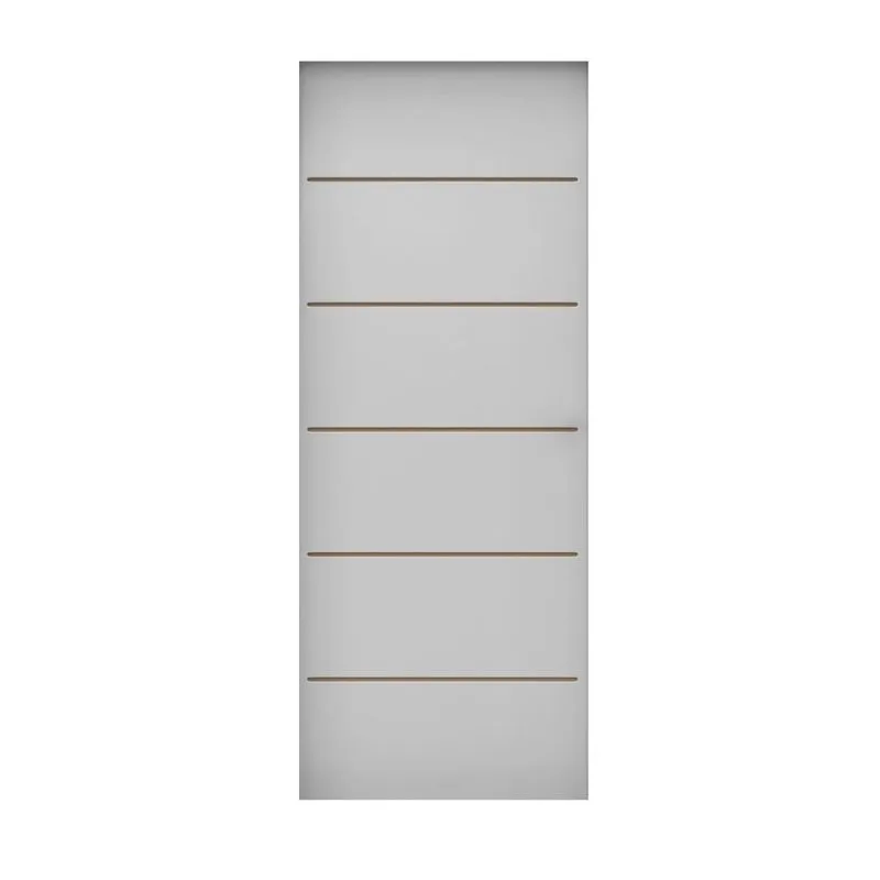 Folha De Porta De Madeira 210x92cm Espessura 3,5cm Mmc Primer Frisada Residence Eucatex Primer