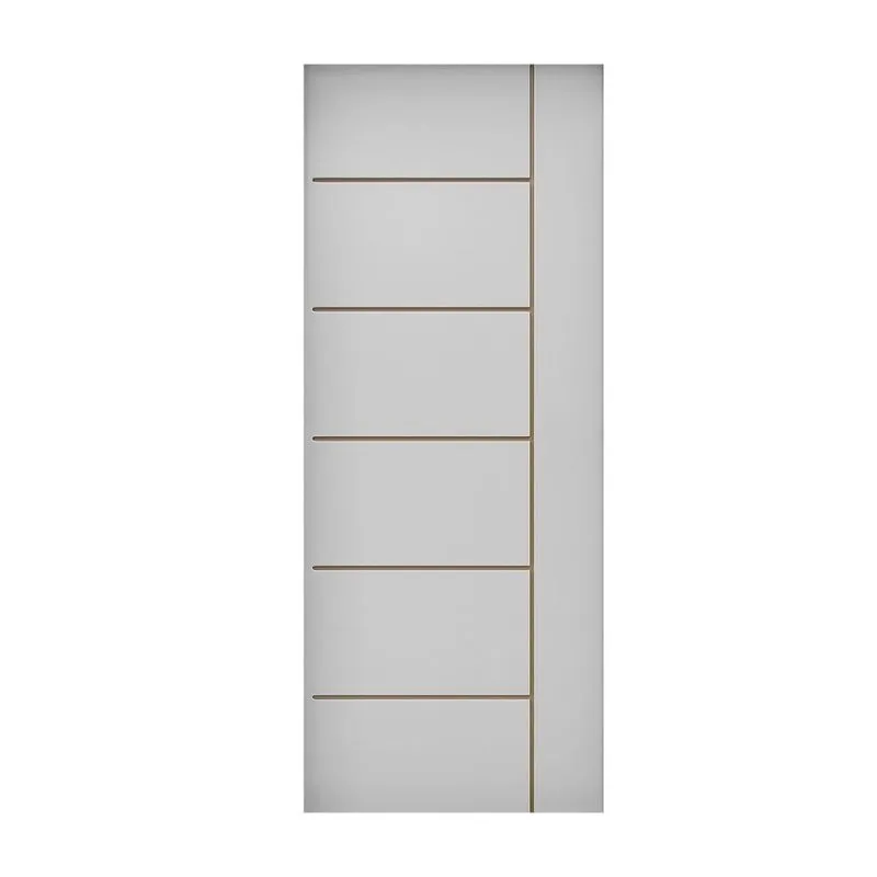 Folha De Porta De Madeira 210x92cm Espessura 3,5cm Mmc Primer Frisada Elegance Eucatex Primer