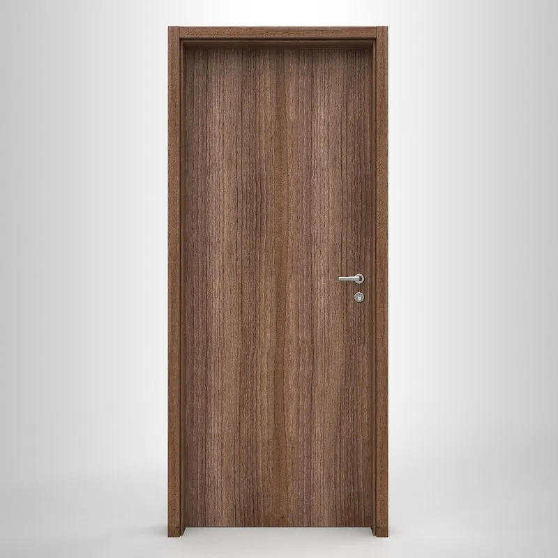 Folha de Porta Eucaplac Noce Ébano Núcleo Vazado 72 (L)