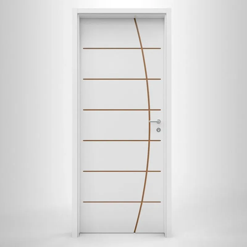 Folha de Porta Frisada Eucaplac Tivoli Branco Max Núcleo Sólido 80 (L)