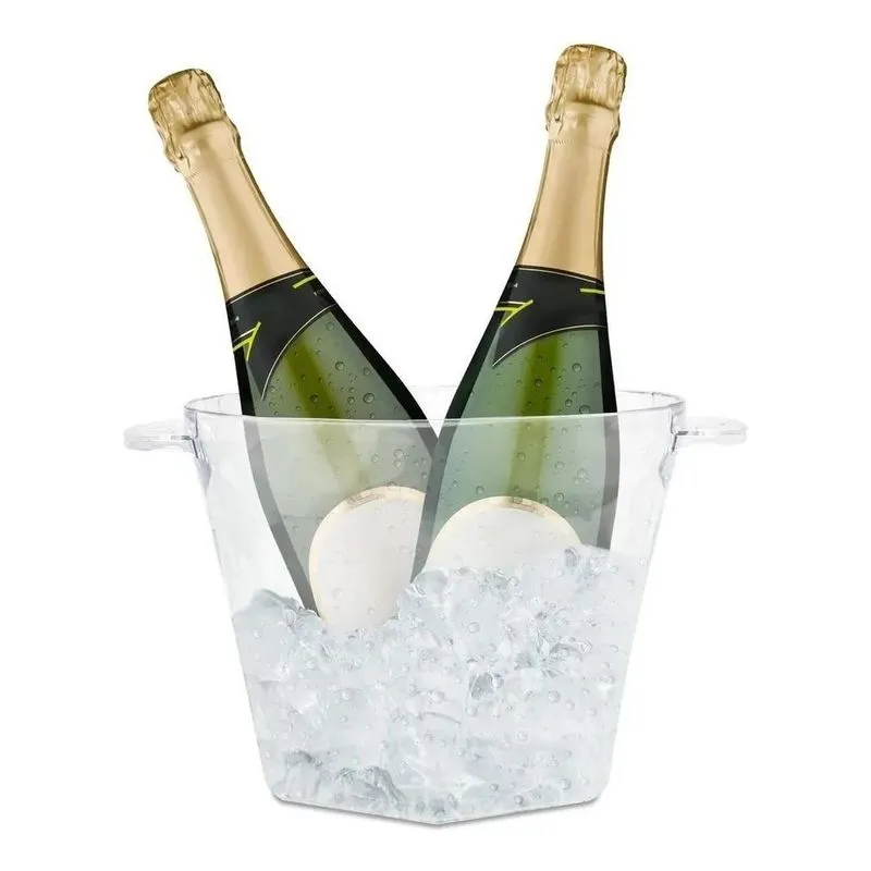Balde De Gelo Cerveja Vinho Champanheira Acrilico 4 Litros C