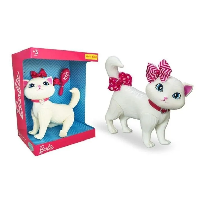 Boneca Gatinha Pet Da Barbie Fashion Com Acessórios