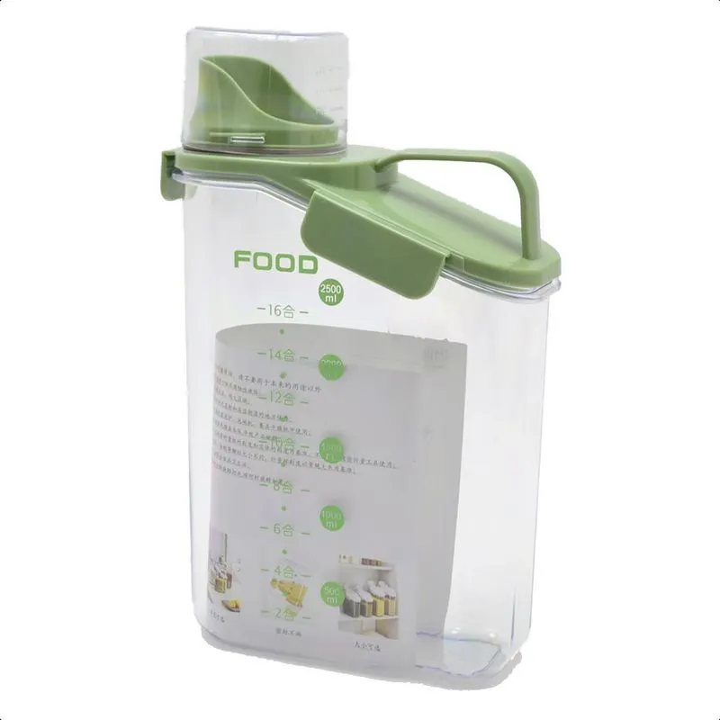 Pote Hermético Com Dispenser Alim Coz Lava 2,8l - Verde