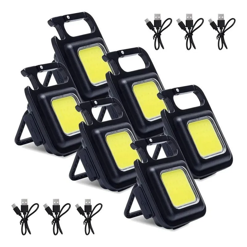 10x 6 Luzes De Acampamento De Led Recarregáveis E Portáteis