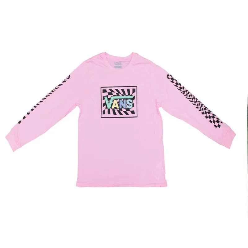 Camisa Vans Manga Longa Infantil Begonia Pink