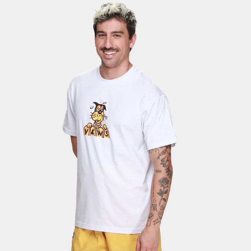 Camiseta Vans Waffles The Dog Masculina - Masculino - Branco