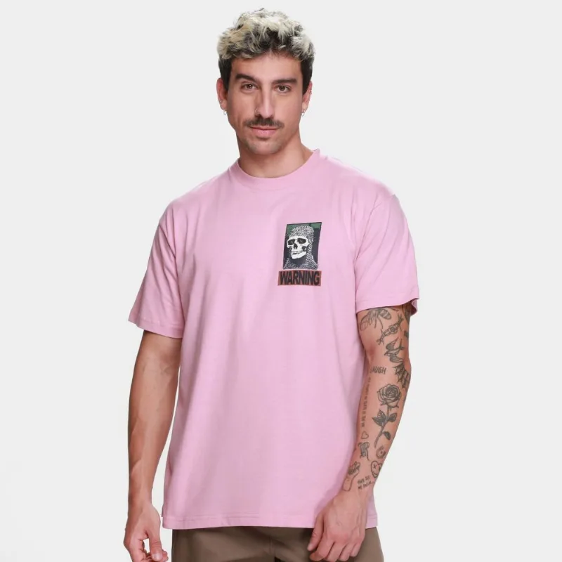 Camiseta Vans Warning Signs 4 Life Masculina - Masculino - Rosa