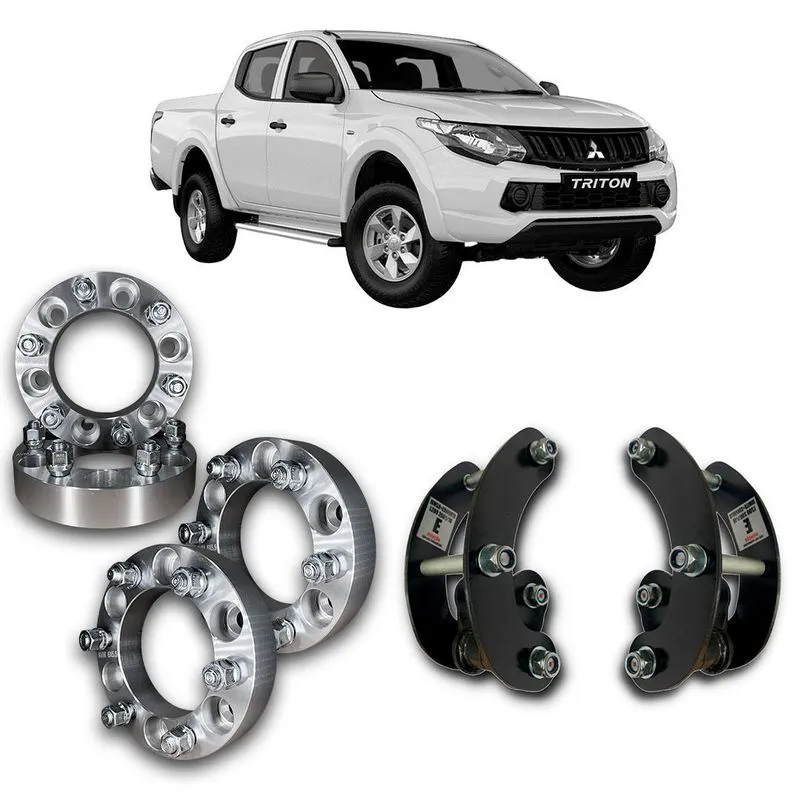 L200 Jumelo Conforto Lift 2+espaçador Alargador Rodas 50mm