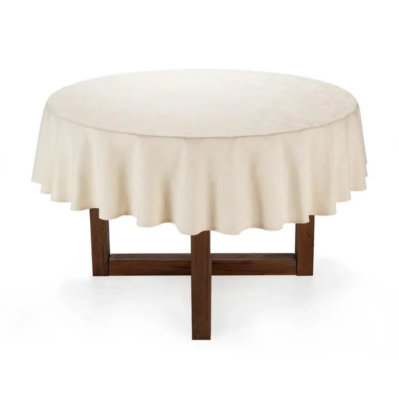 Toalha De Mesa 6 Lugares Easy Wash Redonda Sienna - Karsten