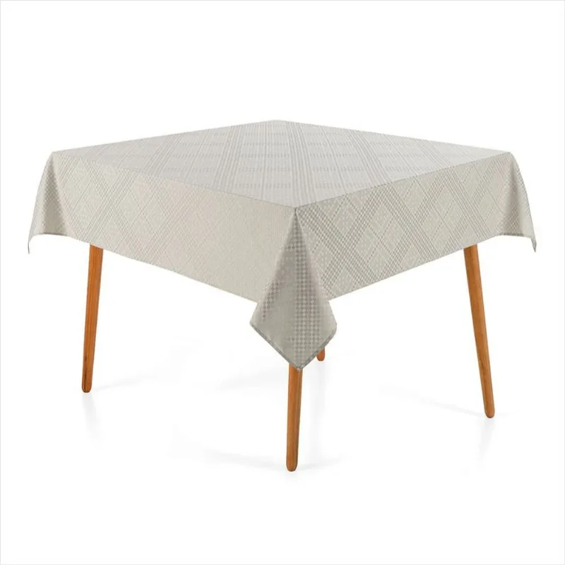 Toalha de Mesa Beamon 180x180 Cinza - Karsten