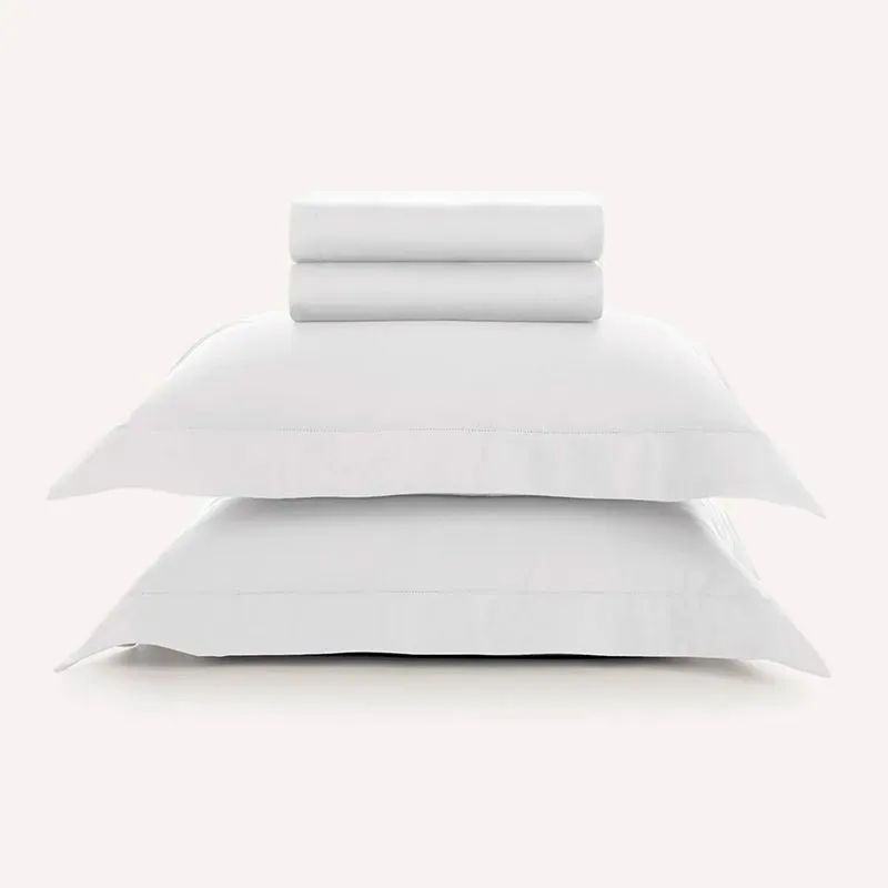Jogo de Cama Queen 300 Fios Karsten 100% Algodão Dallas Branco