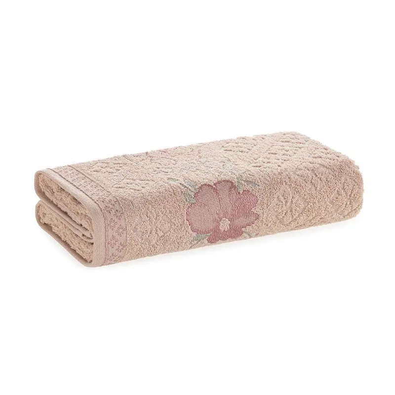 Toalha de Banho Felpuda Yuna 70cm x 1,35m - Karsten - Rosê 60117/Rosa Verde 24