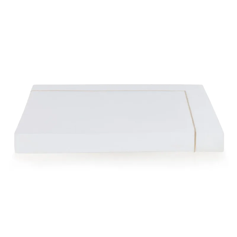 Duvet Queen 600 Fios Dominicani Branco/Nocciola