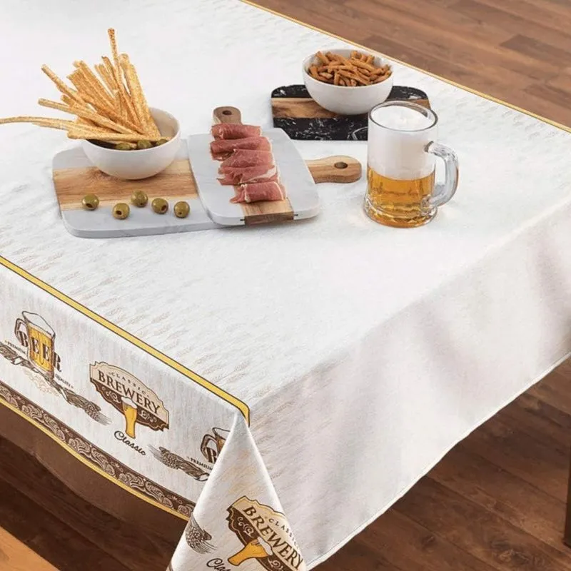 Toalha Mesa Retangular 140x250cm Beer Karsten