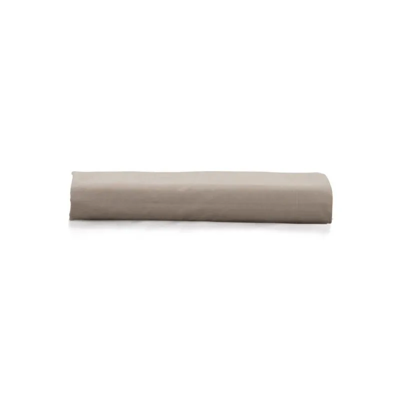 Lençol Com Elástico Queen Karsten Liss 180 Fios Taupe